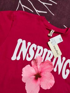 J.Square Women Oversize GraphicPrint Cotton Tshirt