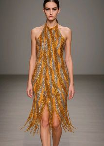 Halter Neck Sequin Dress Party Dance Hot Dubai