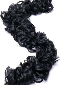 Black Curly Messy Bun Extension
