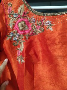 Embroidered Dress  gown