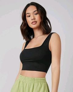 White N Black Crop Top