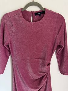 Sparkly Pink Party Dress Shimmer Of size Xs