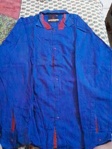 A Formal Shirt For  Looks Cool Colour Navy Blue ..