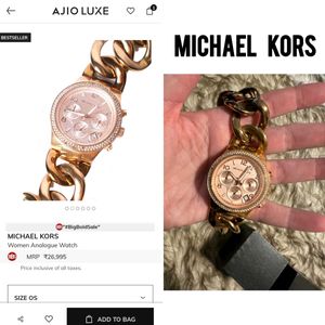 Michael Kors Runway Crystal Chronograph Watch