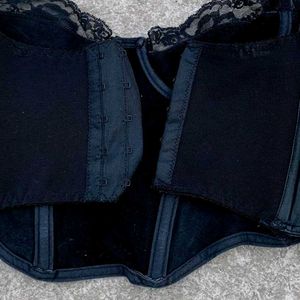 Black Lace Corset Top