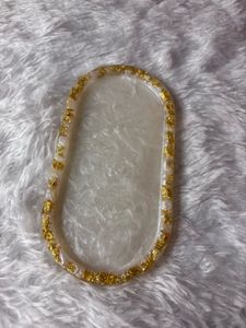 Gold Flake Resin Tray