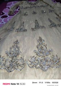 Embellished Beige Salwar Kameez