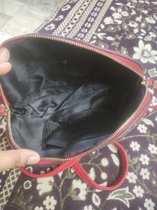 Red &amp; Beige Shoulder Bag