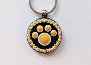 CUSTOMISED MANDALA ART HAND PAINTED KEYCHAINS🎀