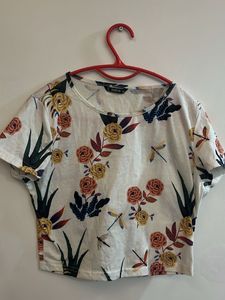 Shein Floral Crop Top