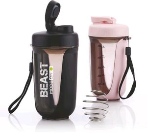 Plastic 500ml Protein Shaker Bottle