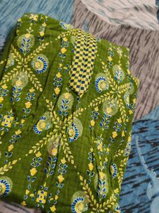 rangriti Olive Green Printed Kurta