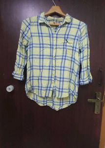 Plaid Button-Up Shirt