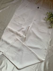 White Formal  Pant