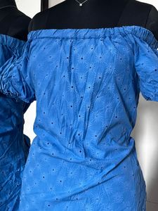 Zara Blue Cotton Dress