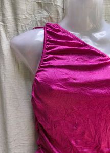 SEXY RUCHED SHINY TOP