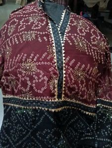 Ethnic bandhani pure Georgette Kurta