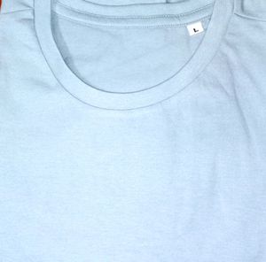 💥Men&#39;s Premium Solid Cotton Light Blue T-shirt