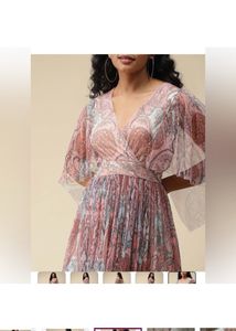 Label Ritu KumarPink Printed Maxi Dress