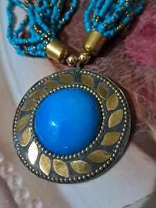 Blue Moti Chain
