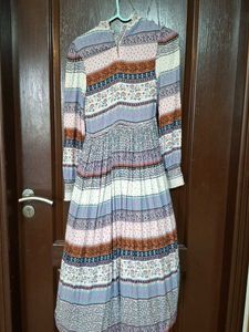 Floral Stripe Maxi Dress