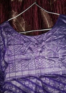 Purple Embroidered Kurta Set