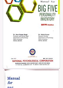 Big Five PERSONALITY Inventory Questionner