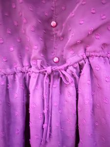 Purple Peplum Style Top