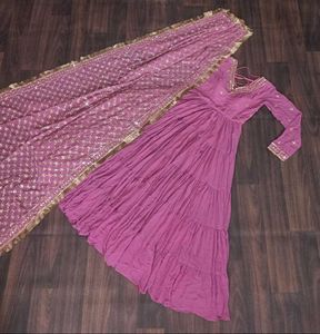 New Standard Beautiful Pakistani Gown Dress Inpote