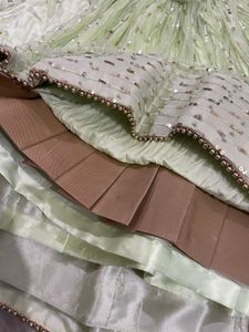 Mint Green Festive Lehanga Choli
