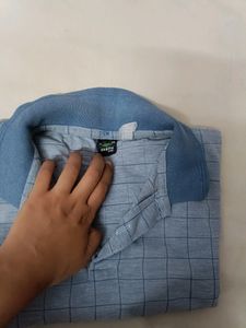 Polo Swathe Play Branded T Shirt For Men(Light Sky Blue Original Color)