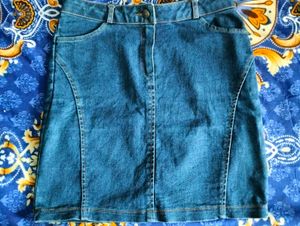 Denim Mini Skirt