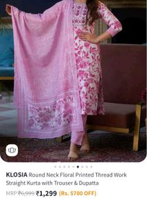 KLOSIA Floral Kurta Set