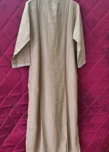 Warm Tan Kurta with Embroidery XXL