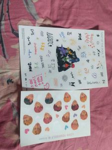 BTS Sticker Sheets