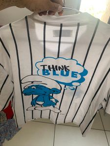 Stretchable Smurfs Oversized Tshirt