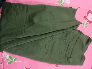 Olive Green Denim