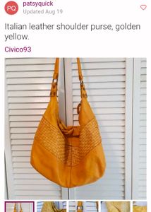 Imported Genuine Leather Hobo Bag