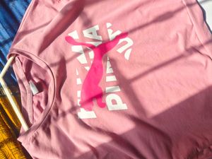 Puma Pink Graphic Sweatshirt