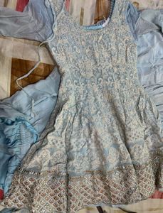 Shara And Frock With Dupatta Party Wear Dress