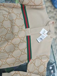 Gucci Beige Logo Pullover - Size XL