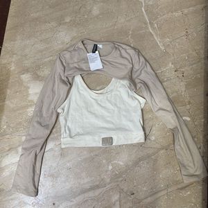 New H&amp;m Two Part Crop Top
