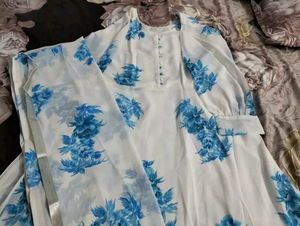 Gown with dupatta