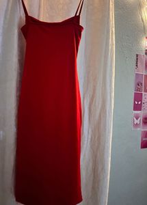 Red Bodycon Midi Dress