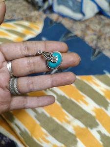 92.5 Pure Silver Turquoise Earrings
