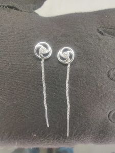 925 Sterling Silver Dangle Earrings With Hallmark
