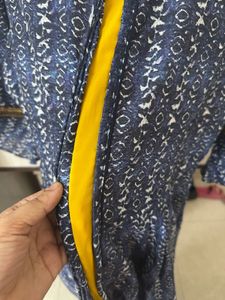Printed Blue Kurta