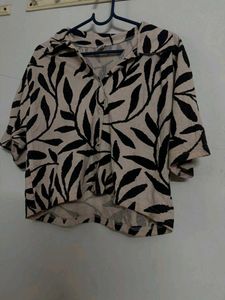 Patterned Crop Top
