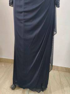Navy Blue Evening Gown