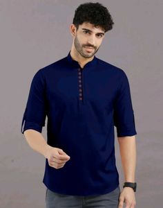 Navy Blue Kurta